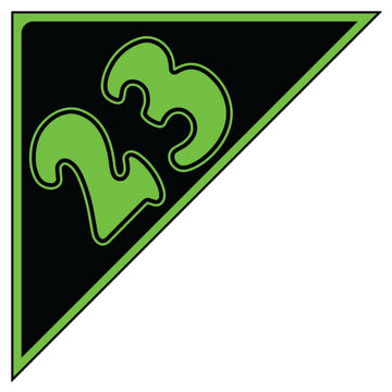Angle Year Sticker Green Black 23